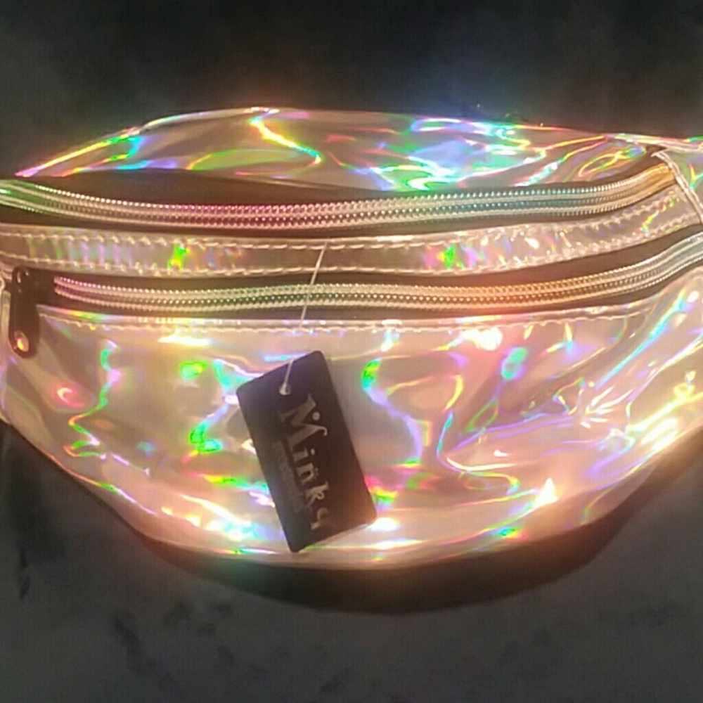 NEW Metallic Silver Fanny Pack